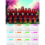 تقویم دیواری با عکس دسته جمعی