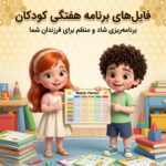 فایل PDFبرنامه هفتگی پیش دبستانی